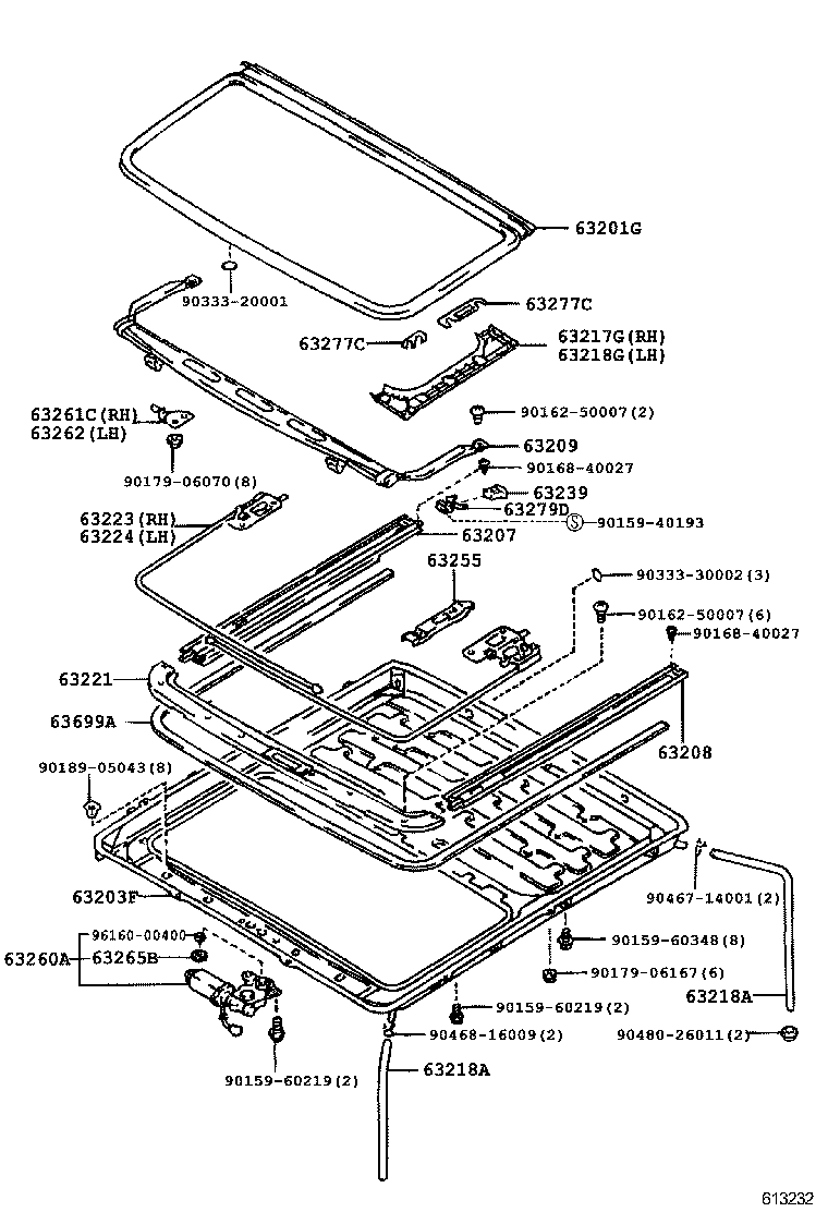 63111-12340 PANEL, ROOF product image