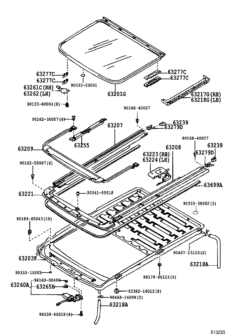 63111-12340 PANEL, ROOF product image