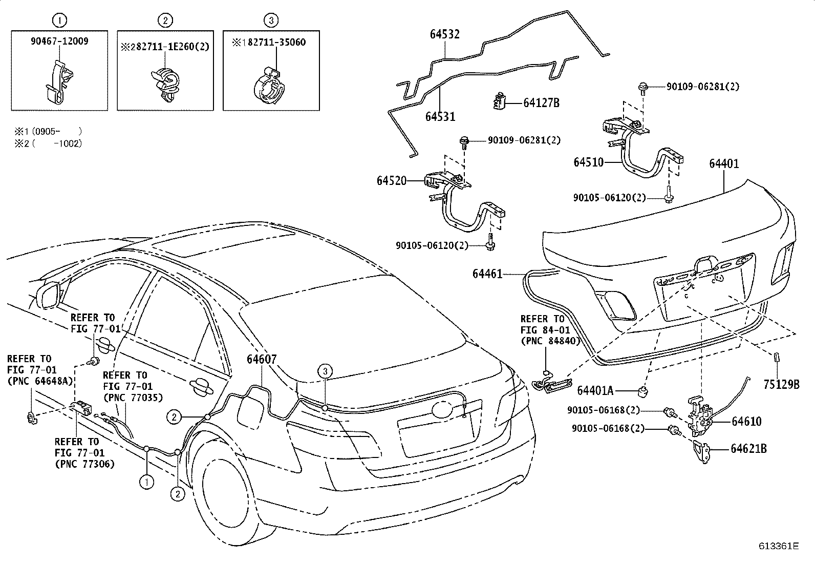 Toyota 64401-33461 PANEL SUB-ASSY, LUGGAGE COMPARTMENT DOOR