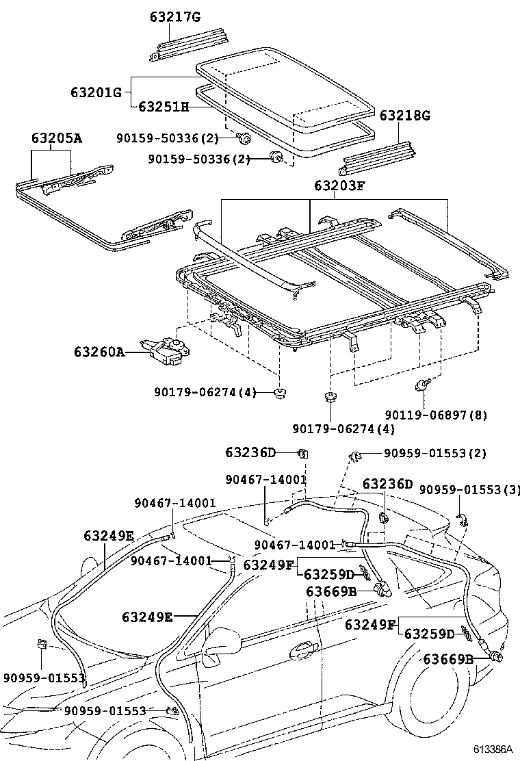 63111-48180 PANEL, ROOF product image