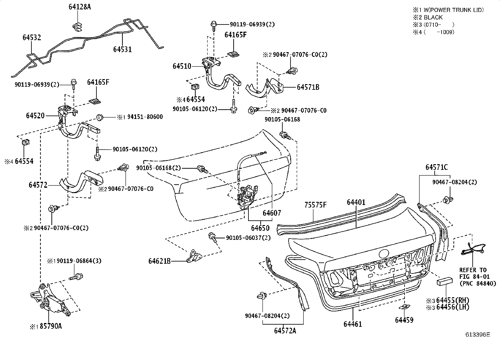 64401-50280 PANEL SUB-ASSY, LUGGAGE COMPARTMENT DOOR product image
