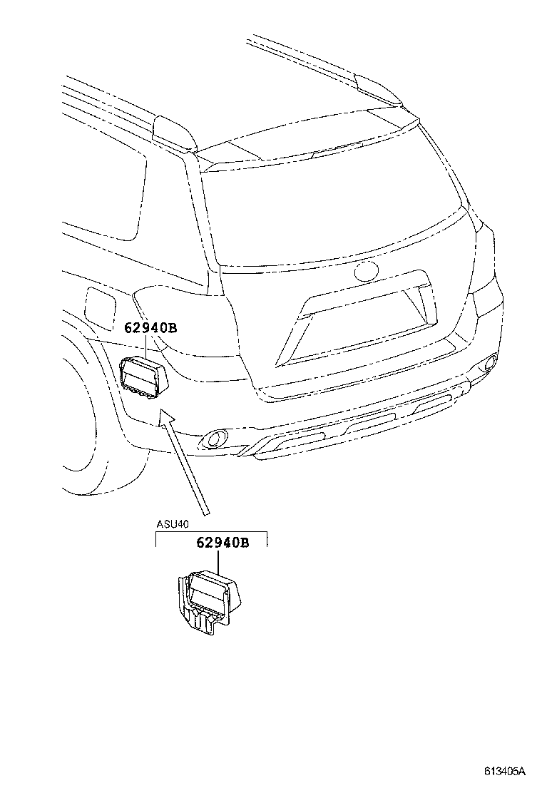 Toyota 62904-48060 DUCT ASSY, QUARTER VENT, LH