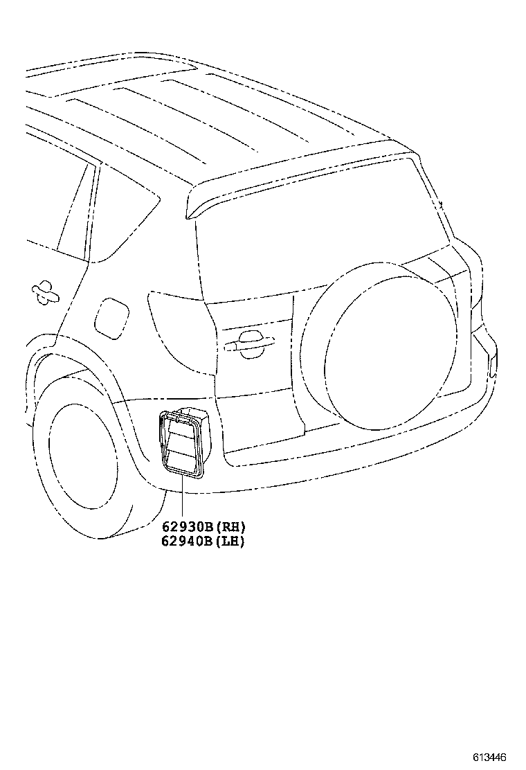 62903-0R020 DUCT ASSY, QUARTER VENT, RH product image