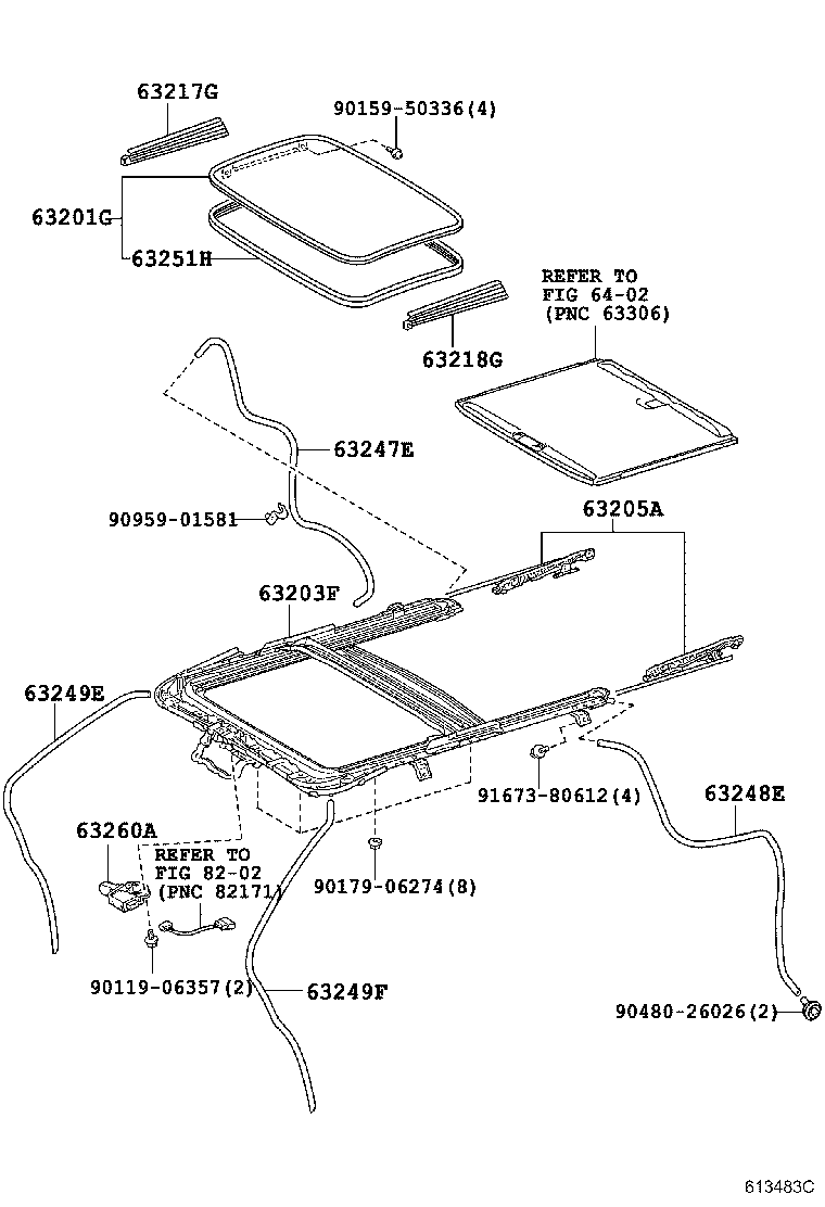 63111-68030 PANEL, ROOF product image