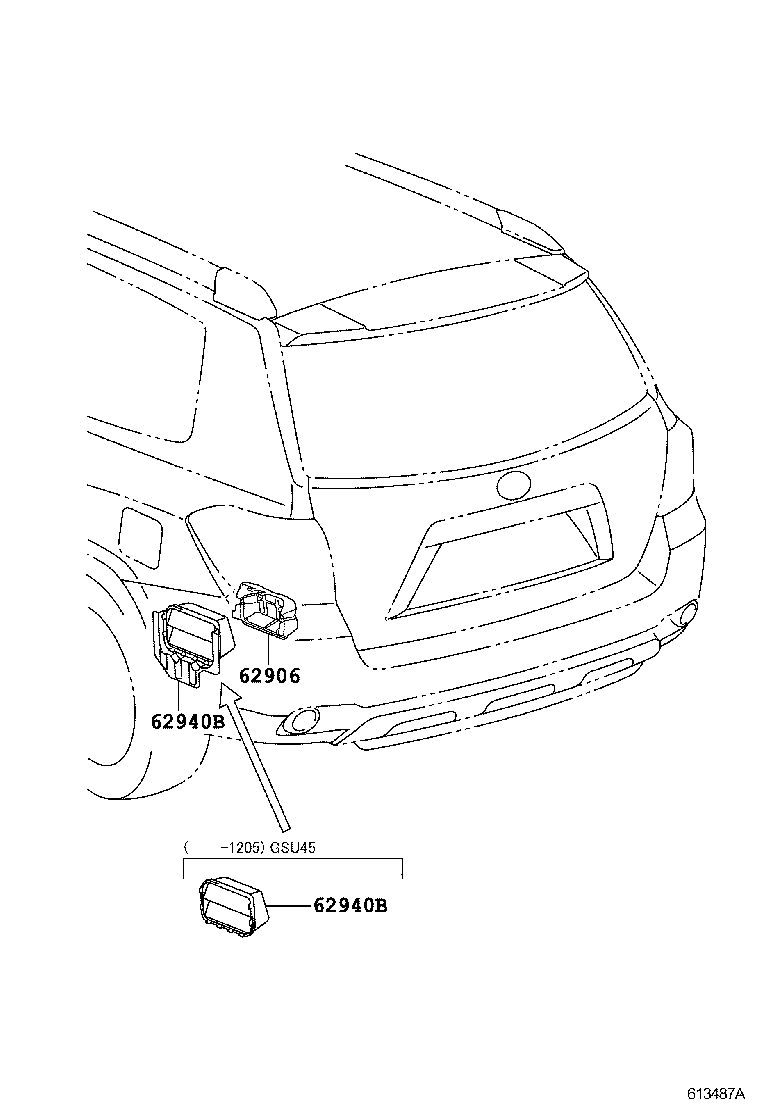 62952-0E010 LOUVER, QUATER VENTILATION, LH product image