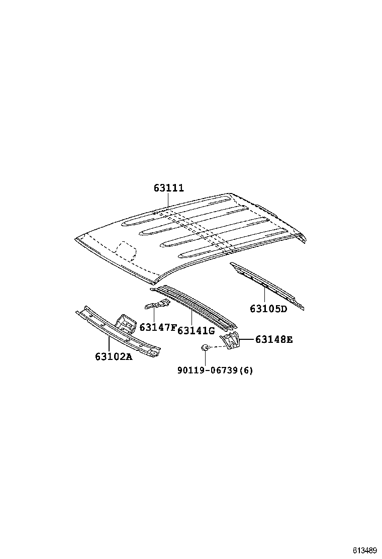 64101-0C080 PANEL SUB-ASSY, BACK product image