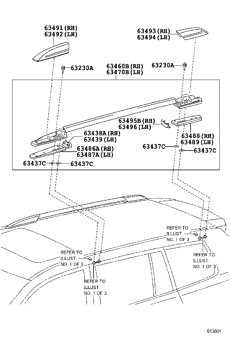 63111-0E040 PANEL, ROOF product image