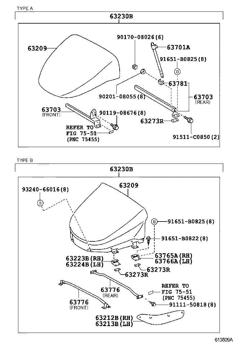 63021-37020 REINFORCEMENT SUB-ASSY, ROOF PANEL product image