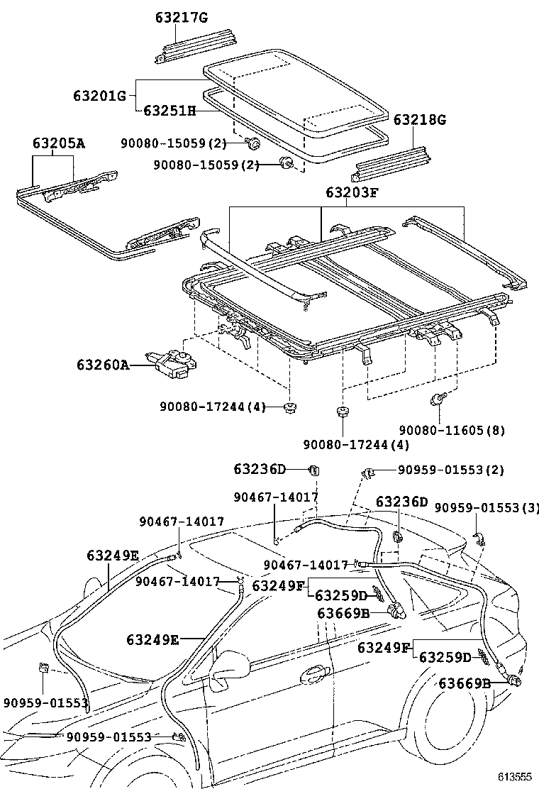 63230-01020 BOLT ASSY, REMOVABLE ROOF product image