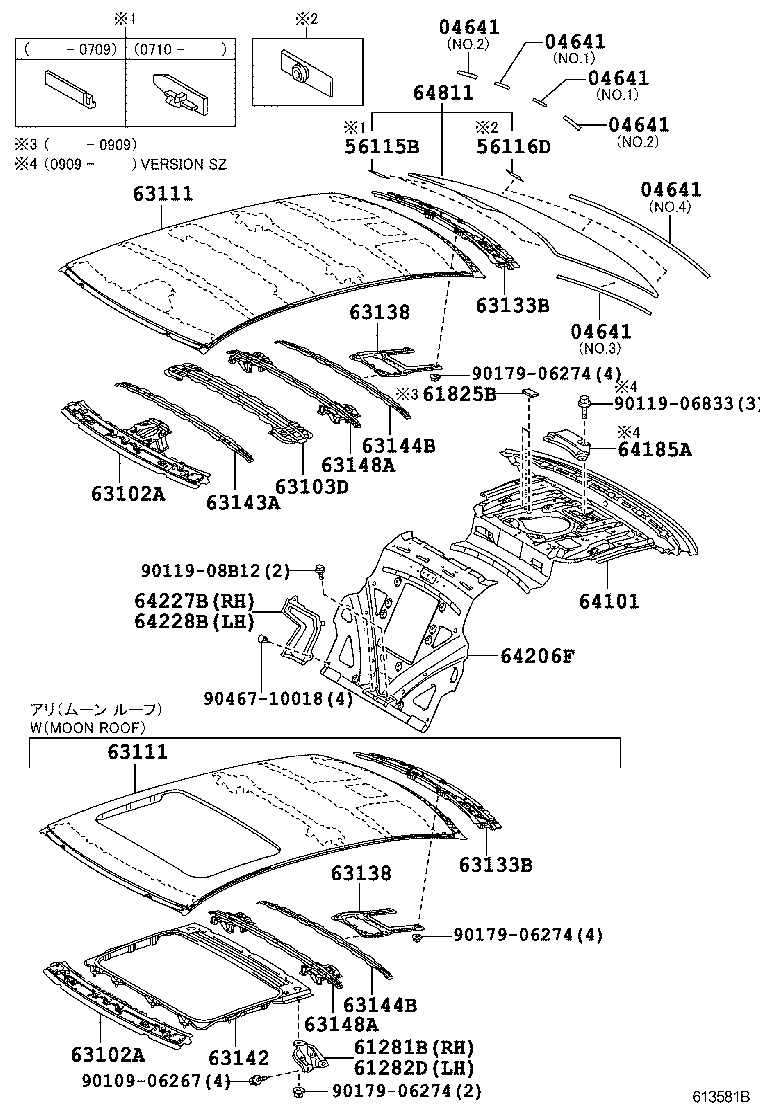63111-50140 PANEL, ROOF product image