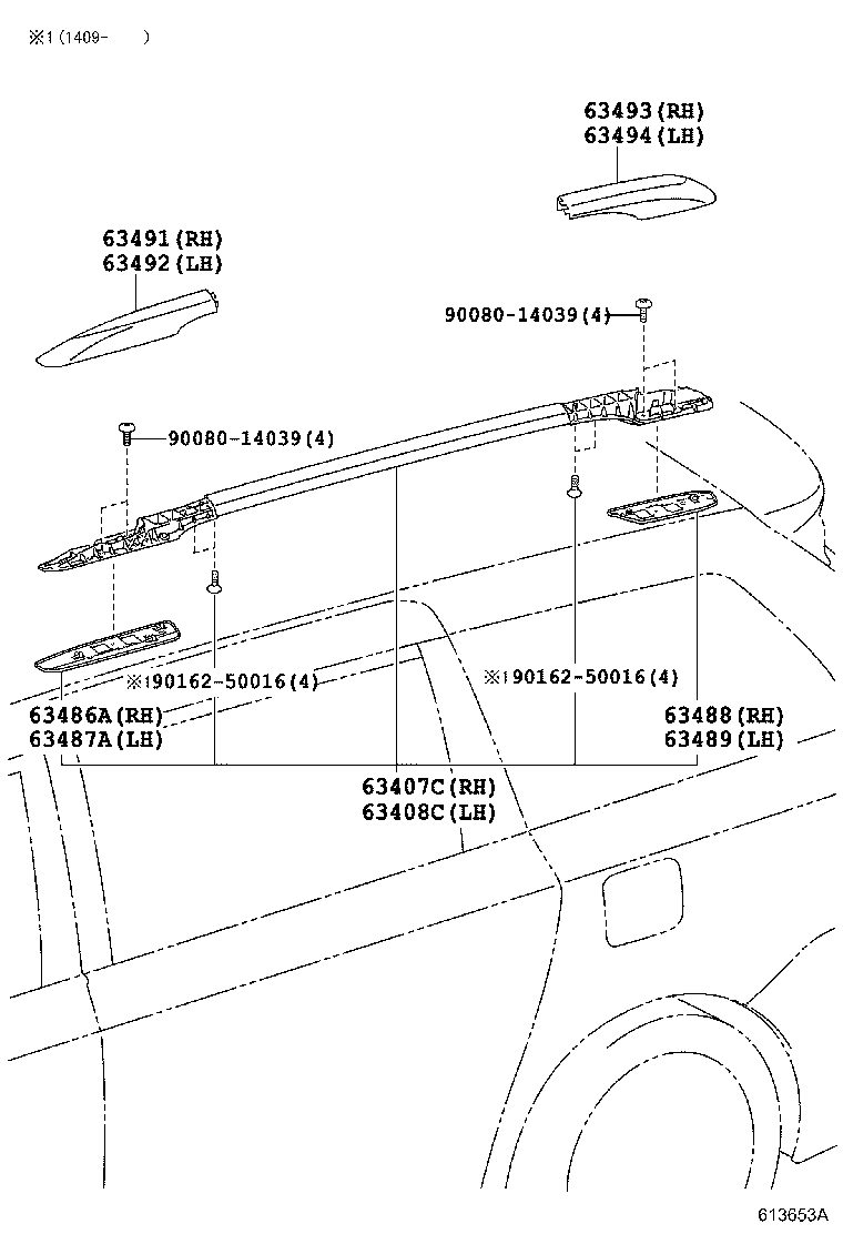 63111-08060 PANEL, ROOF product image