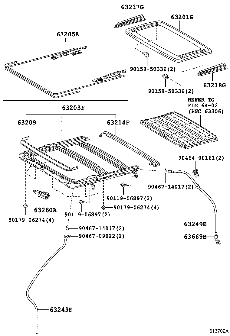 63201-48111 GLASS SUB-ASSY, SLIDING ROOF product image