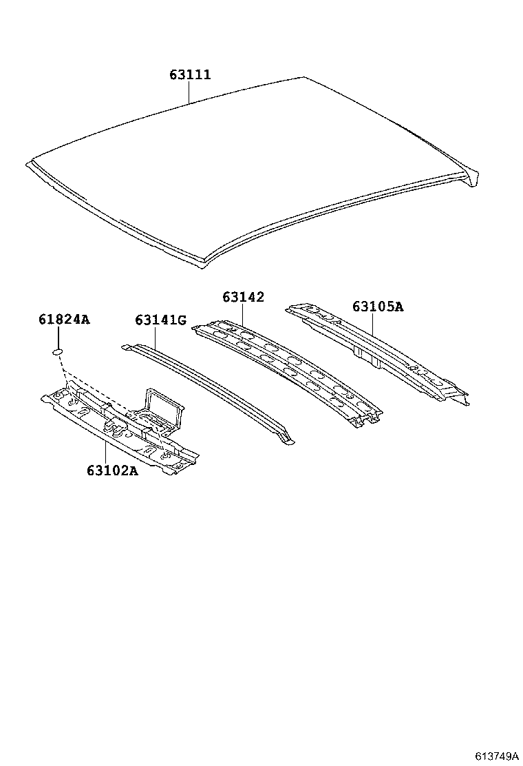 Toyota 63260-21060 GEAR SUB-ASSY, SLIDING ROOF DRIVE