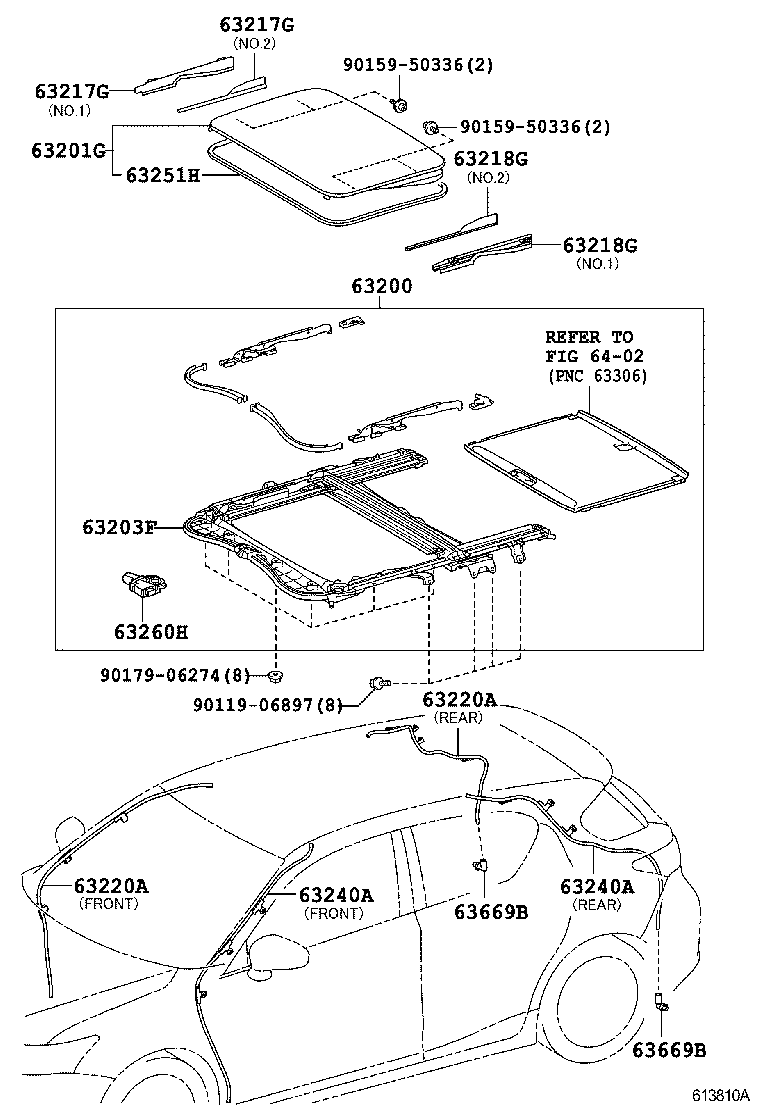 Toyota 63143-76010 REINFORCEMENT, ROOF PANEL, NO.3