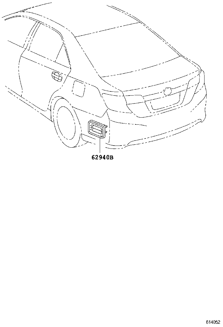 62904-06030 DUCT ASSY, QUARTER VENT, LH product image