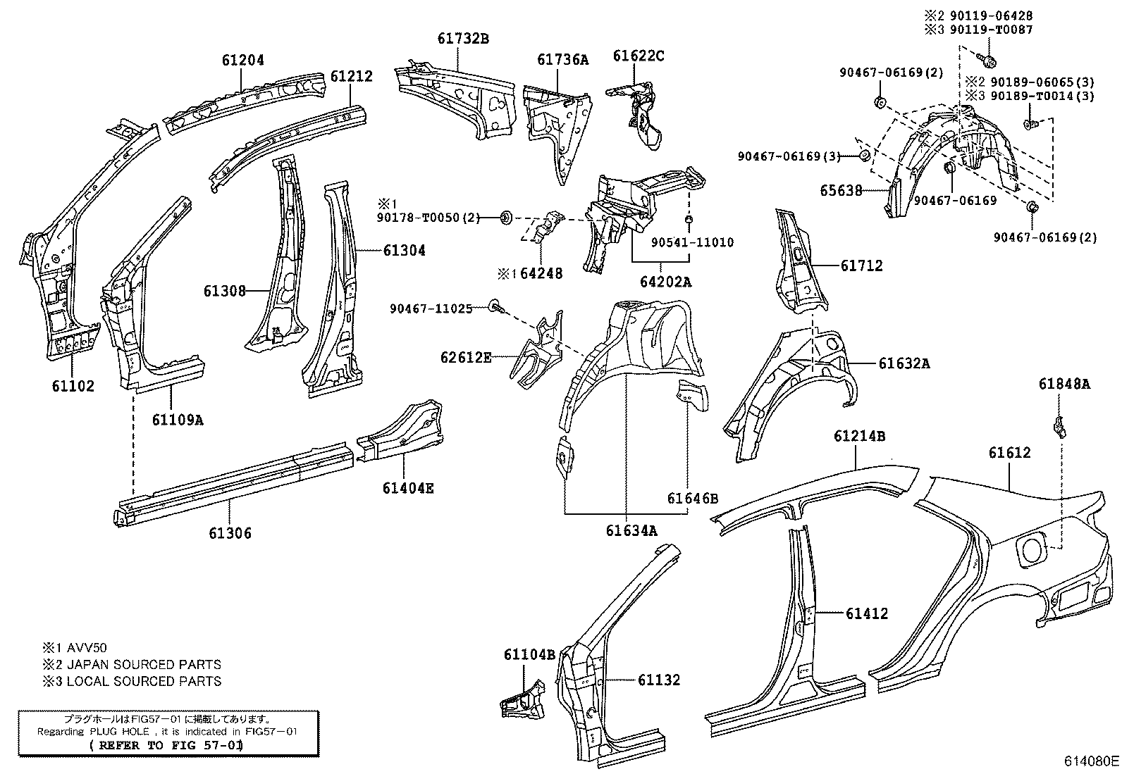58331-06090 BRACKET, LUGGAGE COMPARTMENT TRIM, NO.1 product image