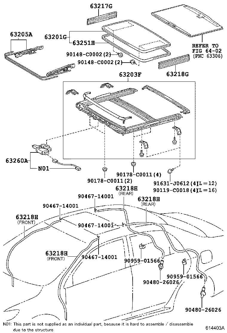 64101-02151 PANEL SUB-ASSY, UPPER BACK product image