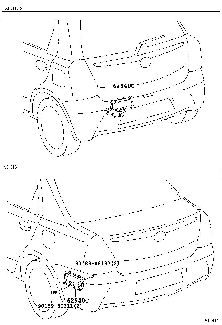 62930-0D060 DUCT ASSY, QUARTER VENT product image