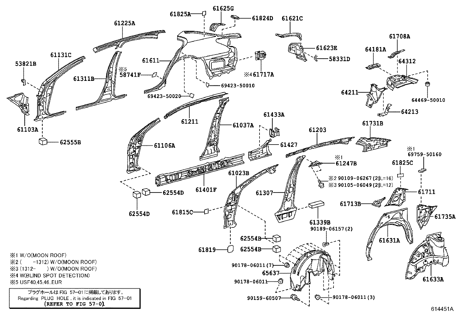 65638-50040 LINER, REAR WHEEL HOUSE, LH product image