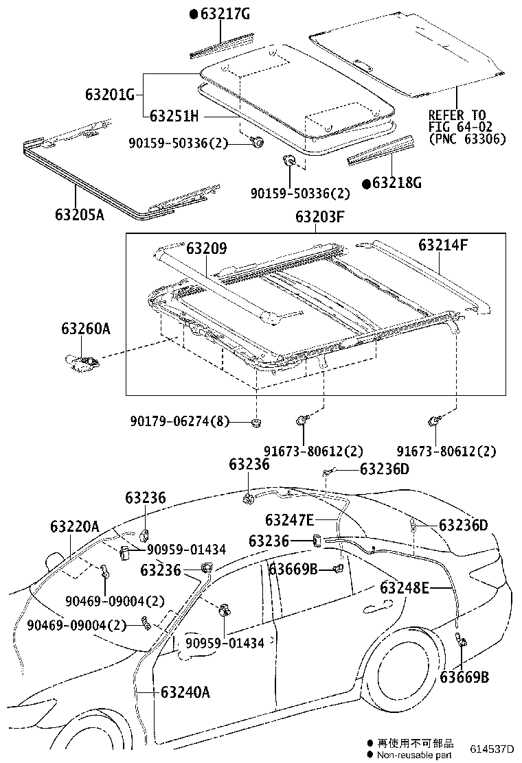 63142-30201 REINFORCEMENT, ROOF PANEL, NO.2 product image