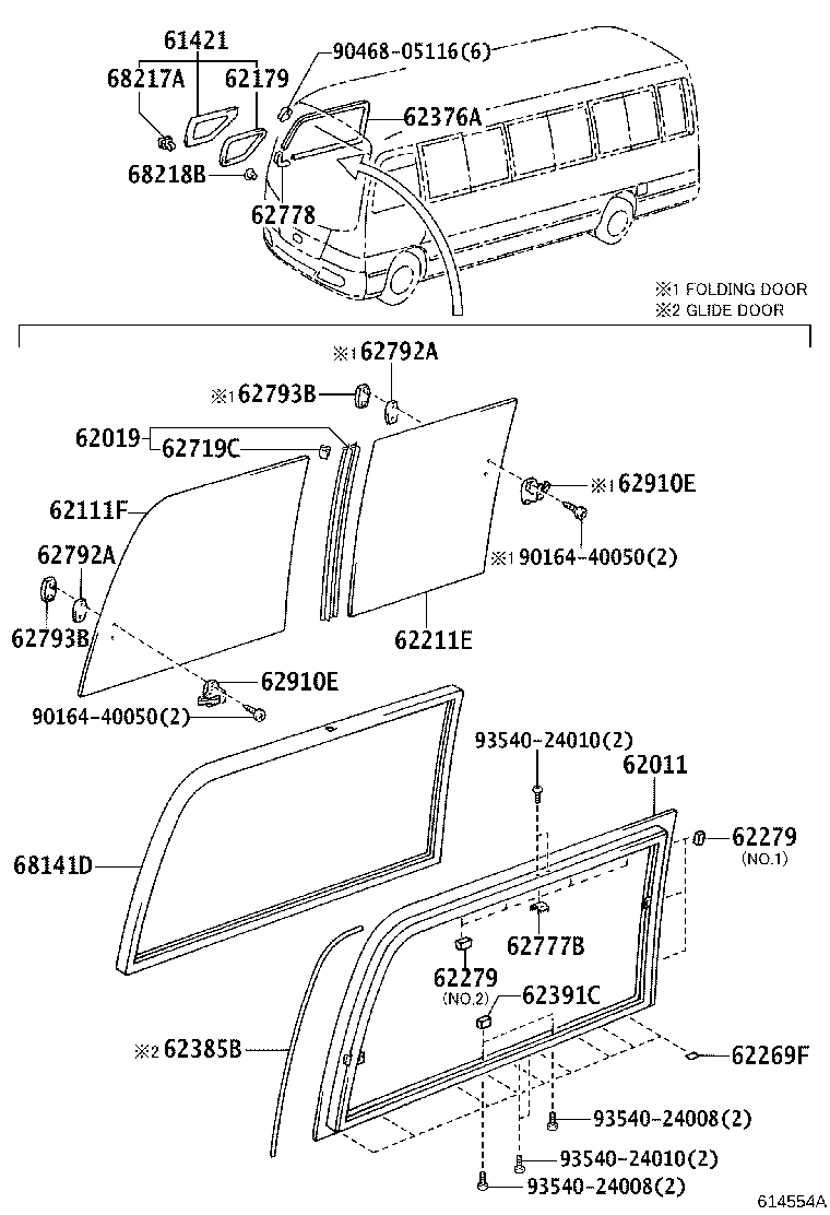62011-0S030 FRAME SUB-ASSY, FRONT SIDE WINDOW, OUTER RH product image