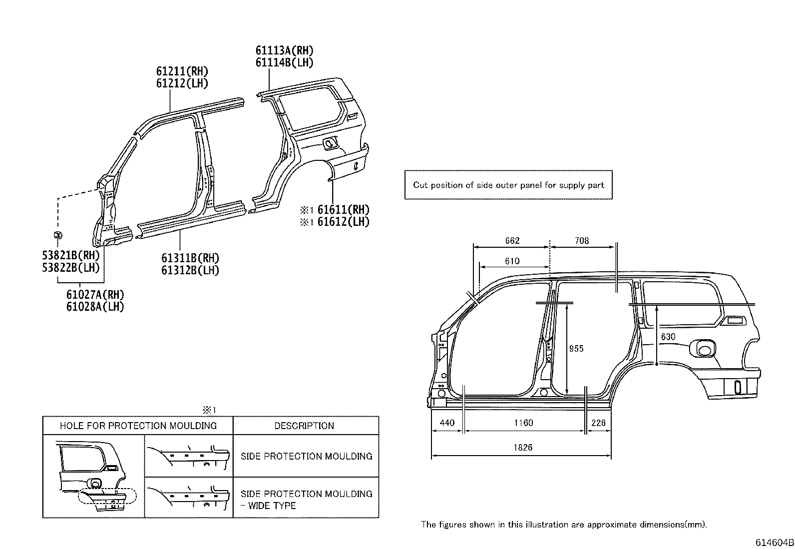 61027-60480 PILLAR SUB-ASSY, FRONT BODY, OUTER RH product image