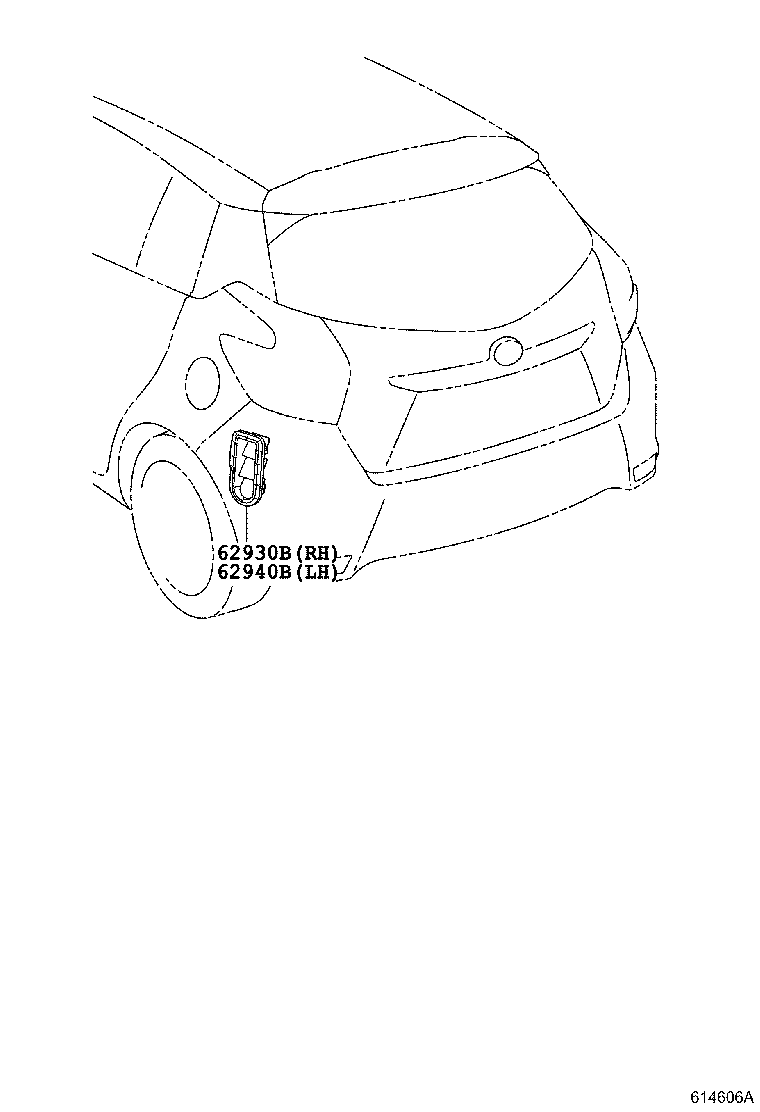 Toyota 62930-0D180 DUCT ASSY, QUARTER VENT, RH