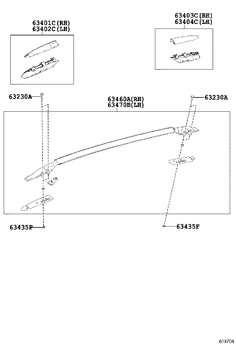 63142-0R040 REINFORCEMENT, ROOF PANEL, NO.2 product image