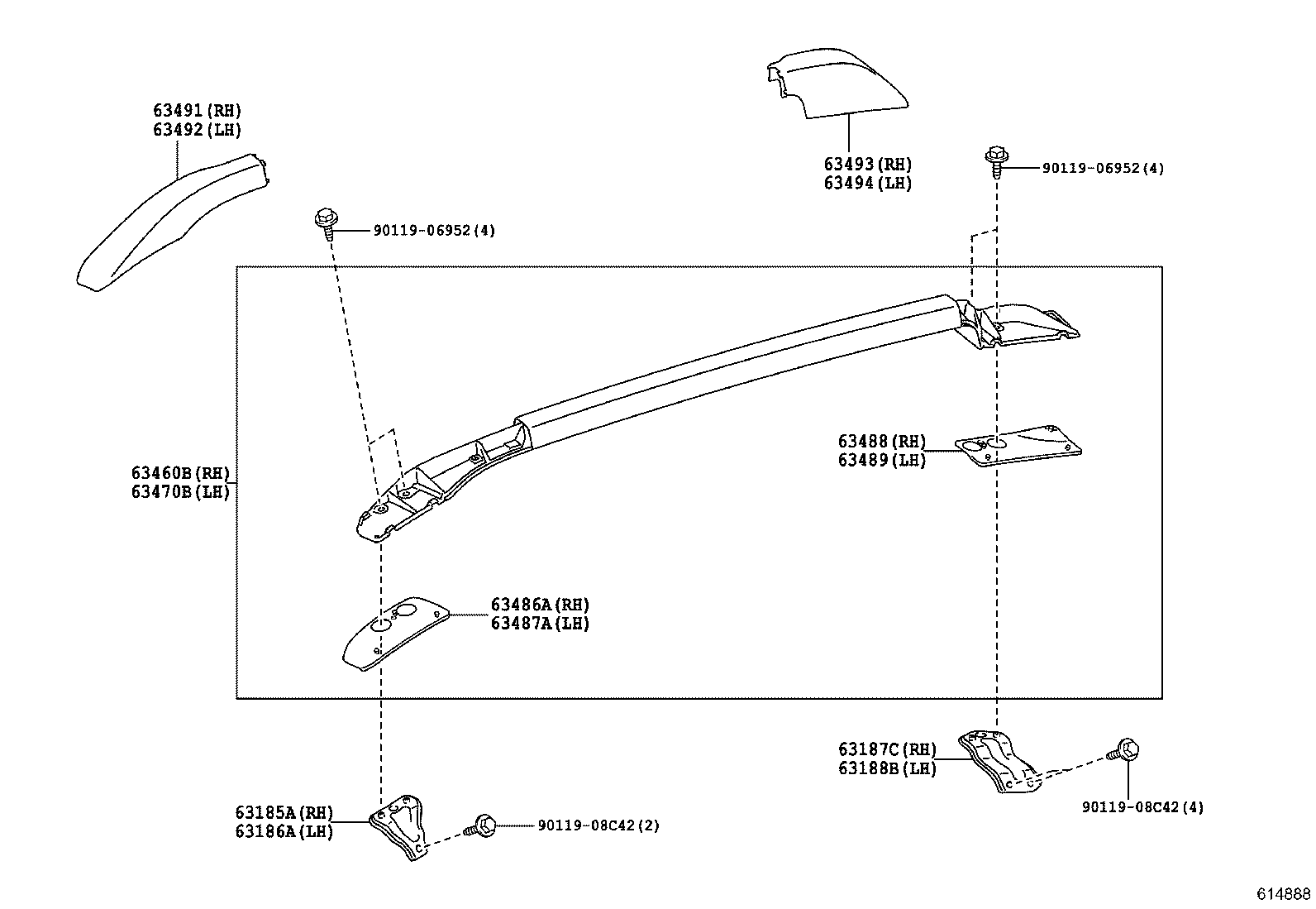 64801-0D070 GLASS, BACK WINDOW product image