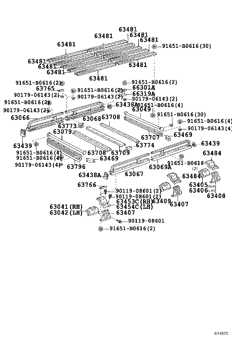 63111-60740 PANEL, ROOF product image