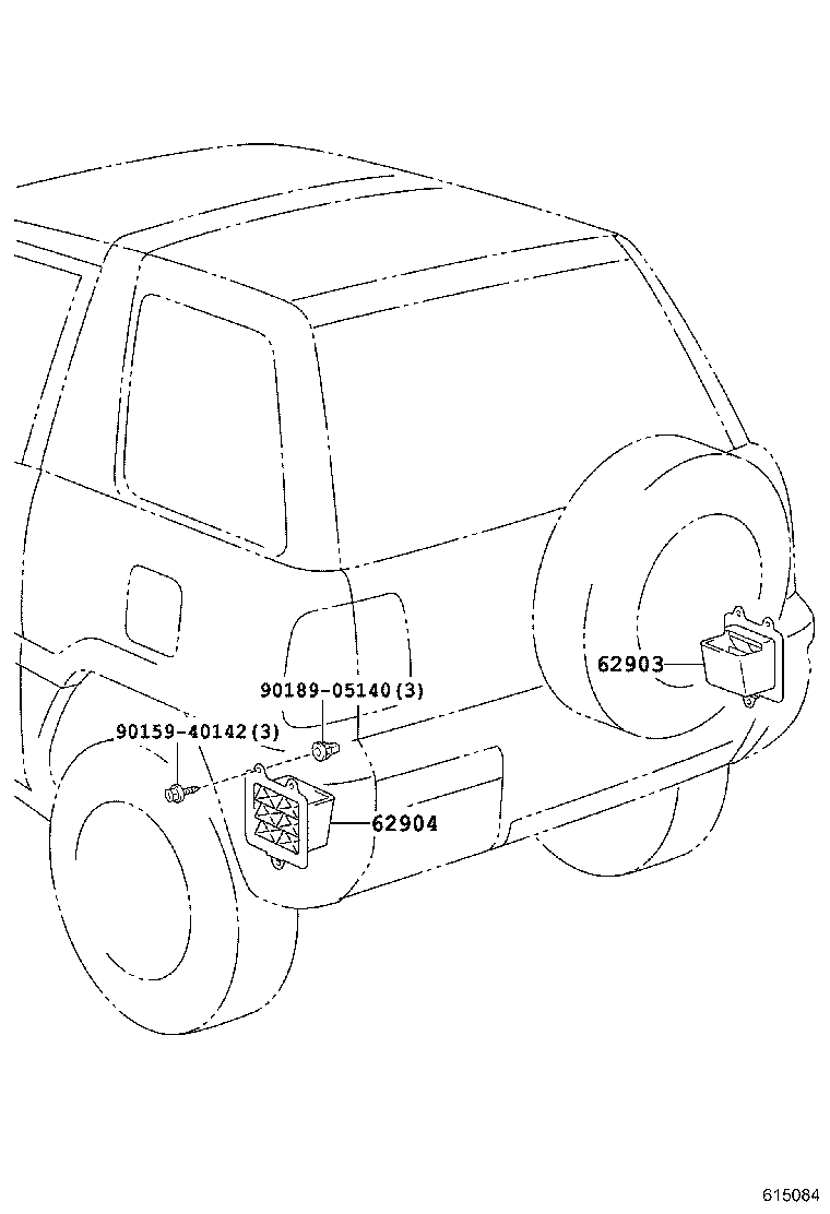 62930-42010 DUCT SUB-ASSY, QUARTER VENTILATOR, RH product image