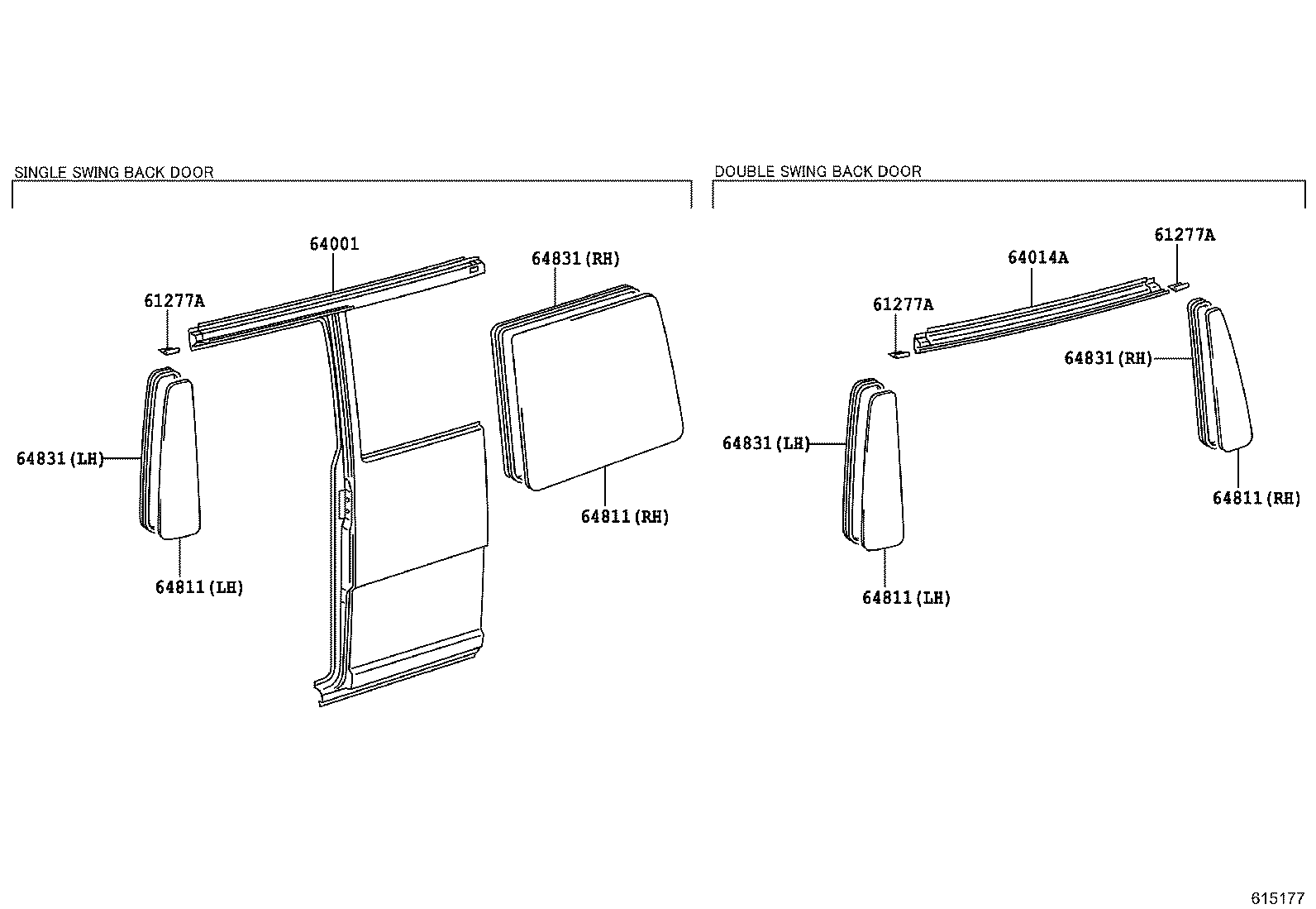 63137-36010 RETAINER, OUTER UNDER REAR VIEW MIRROR product image