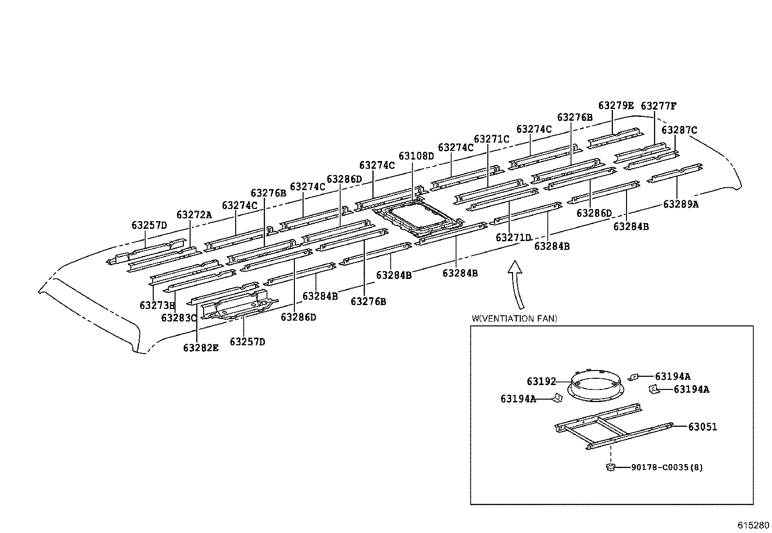 63015-0S010 FLANGE, BOOST VENTILATOR HOLE product image