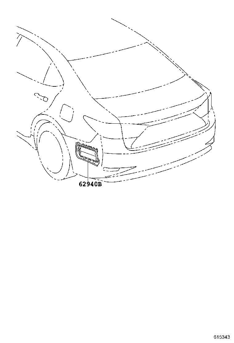 62904-06050 DUCT ASSY, QUARTER VENT, LH product image