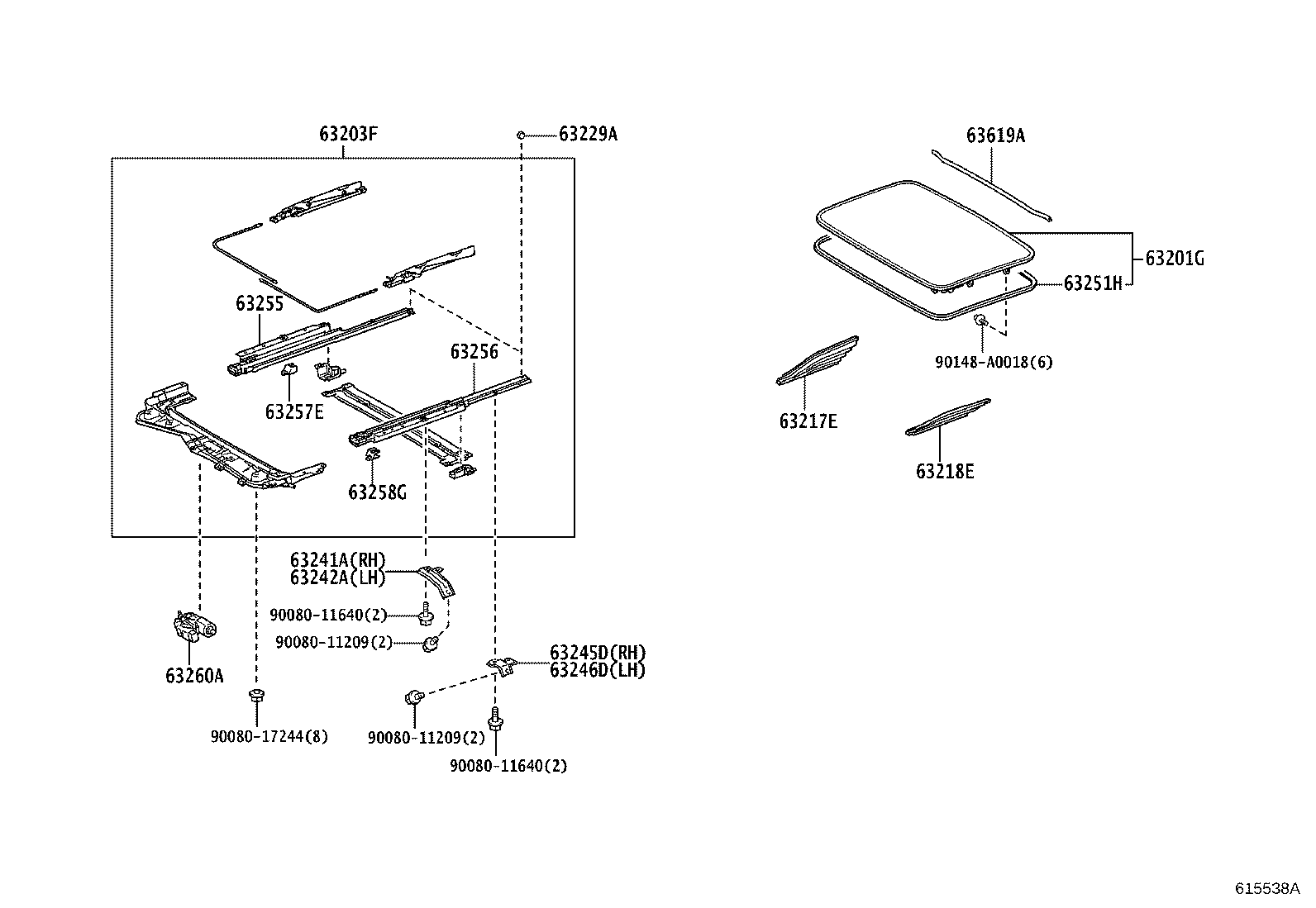 63111-08060 PANEL, ROOF product image