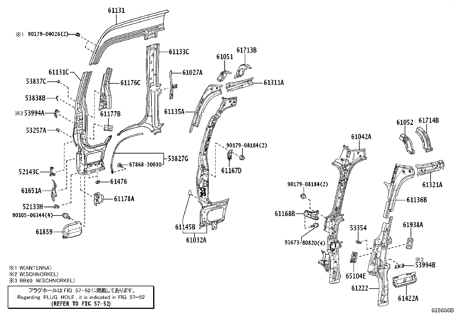 52133-36020 BRACKET, FRONT BUMPER, RH product image