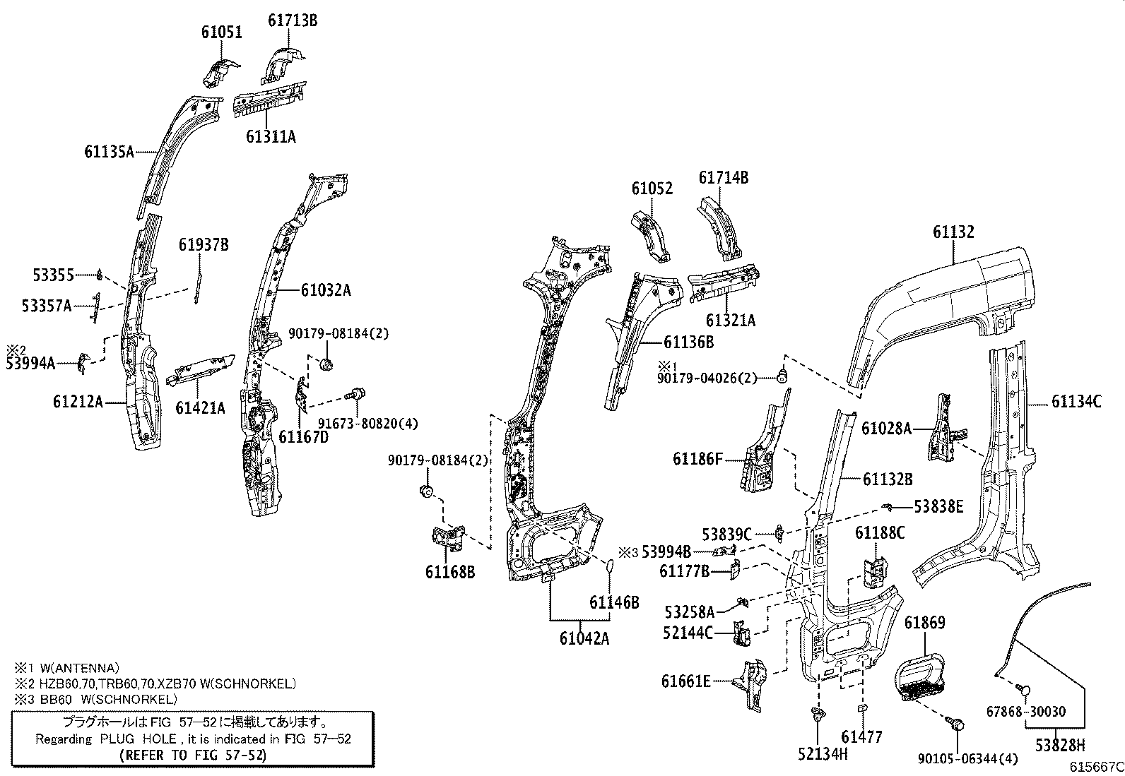 52133-36020 BRACKET, FRONT BUMPER, RH product image