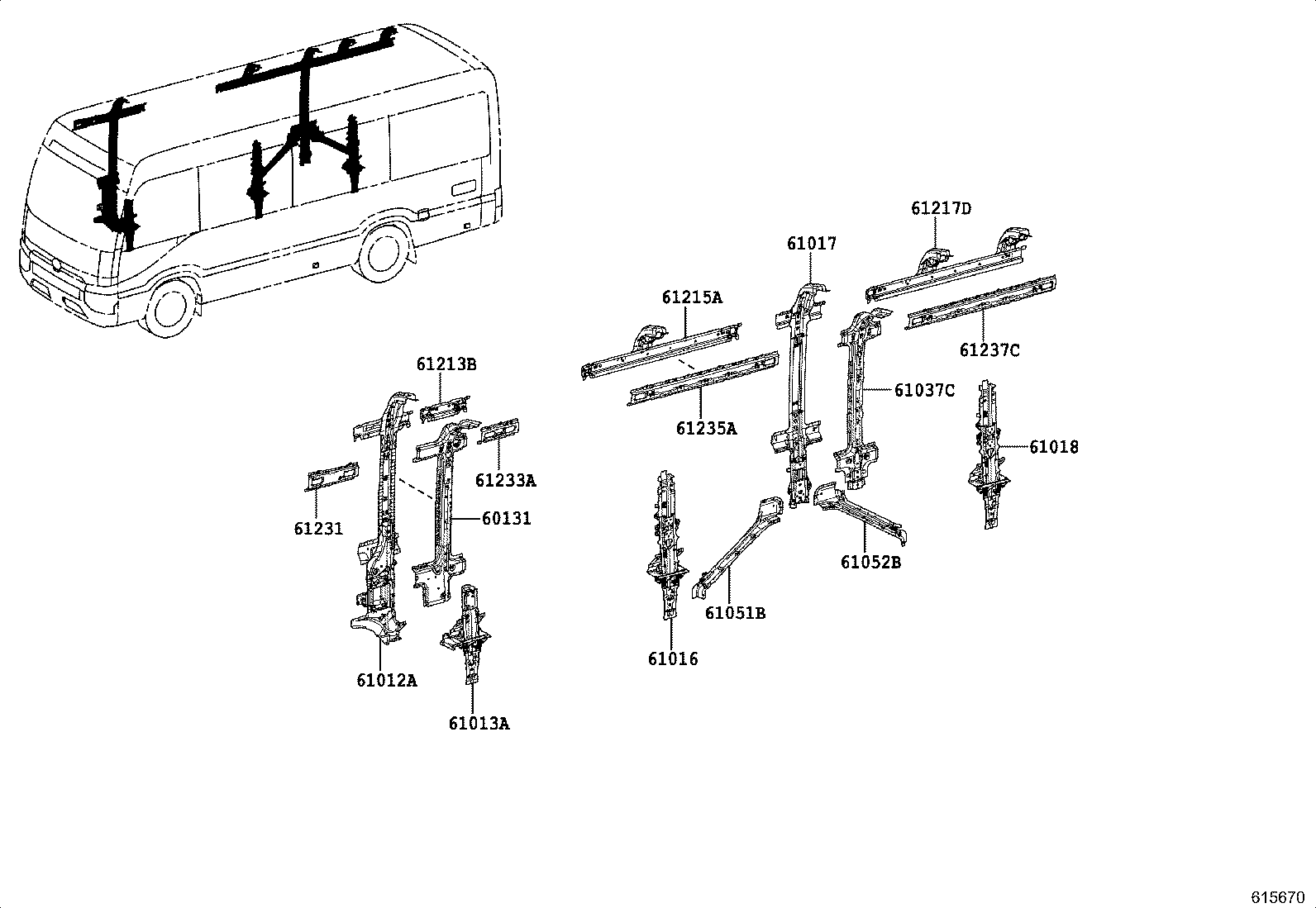 52133-36020 BRACKET, FRONT BUMPER, RH product image