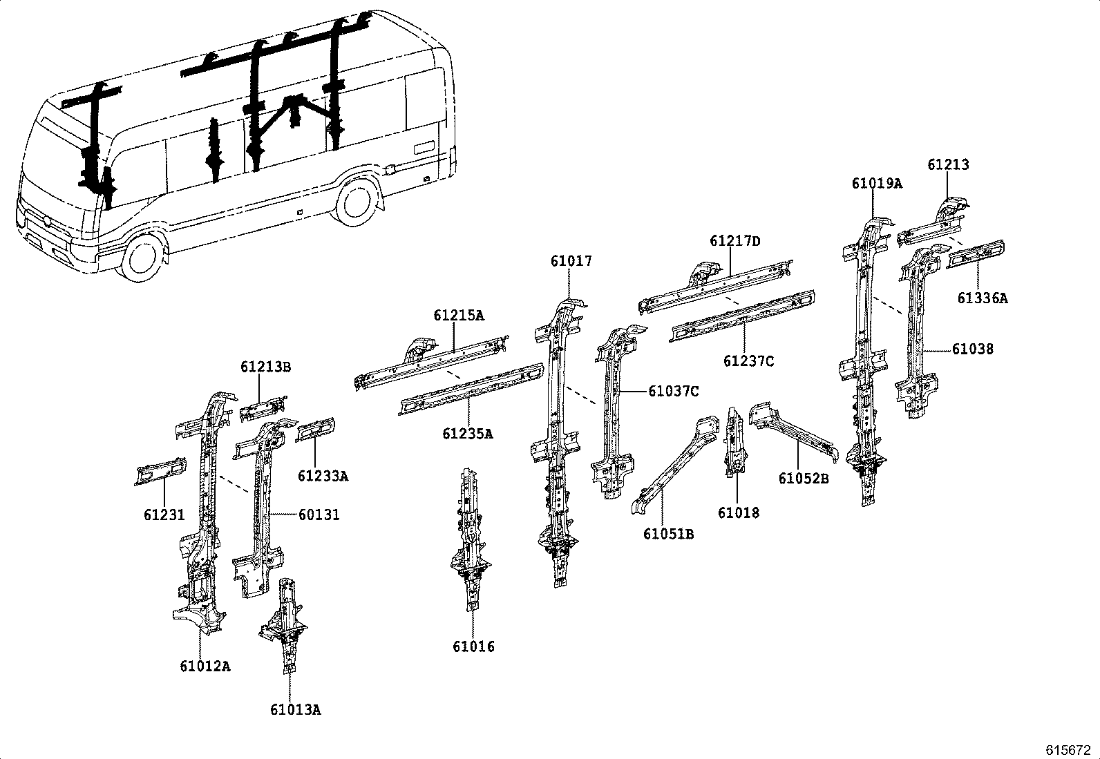 52133-36020 BRACKET, FRONT BUMPER, RH product image