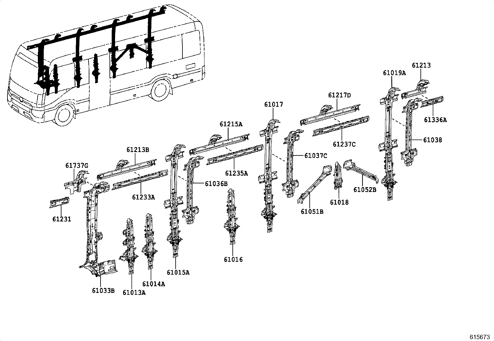 52133-36020 BRACKET, FRONT BUMPER, RH product image