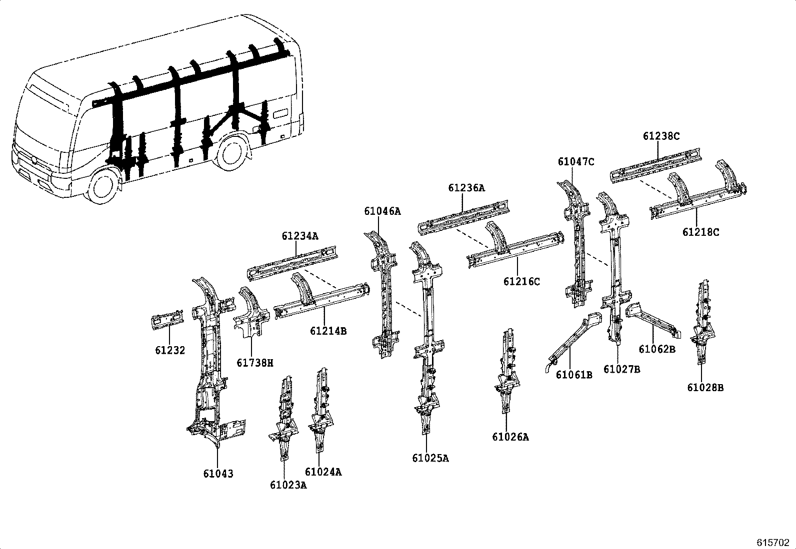 52133-36020 BRACKET, FRONT BUMPER, RH product image