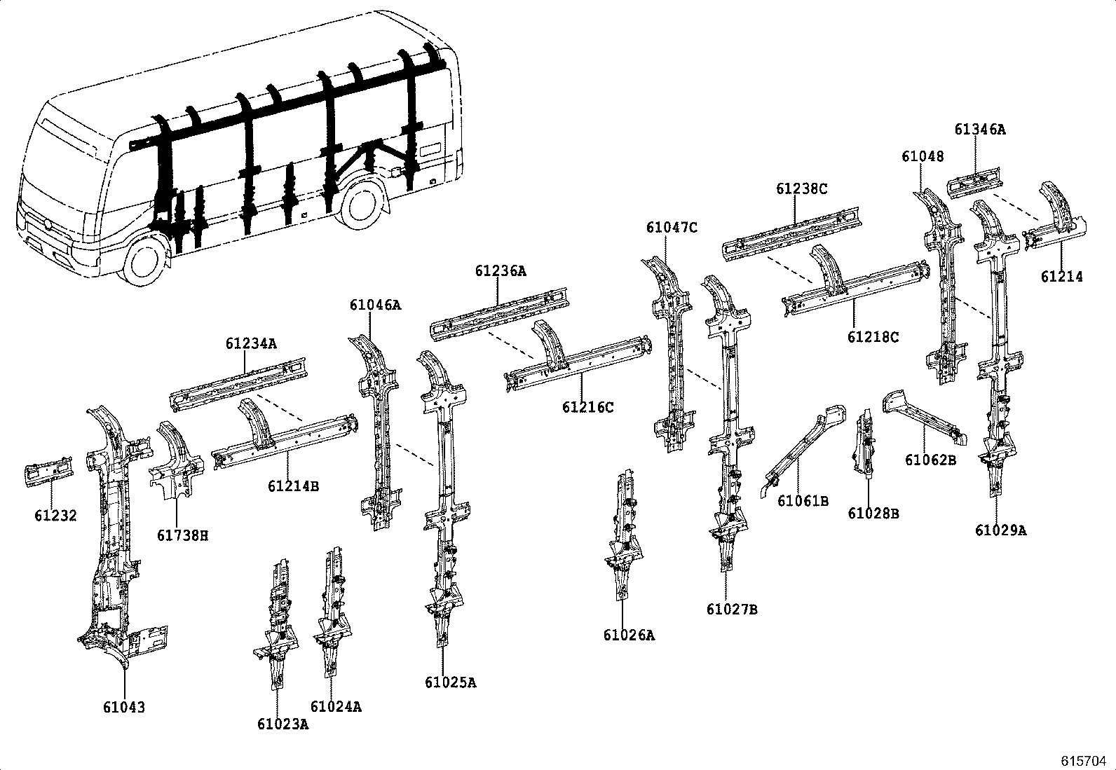 52133-36020 BRACKET, FRONT BUMPER, RH product image