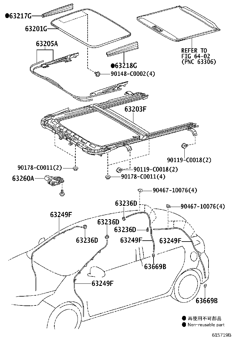 63111-K0010 PANEL, ROOF product image
