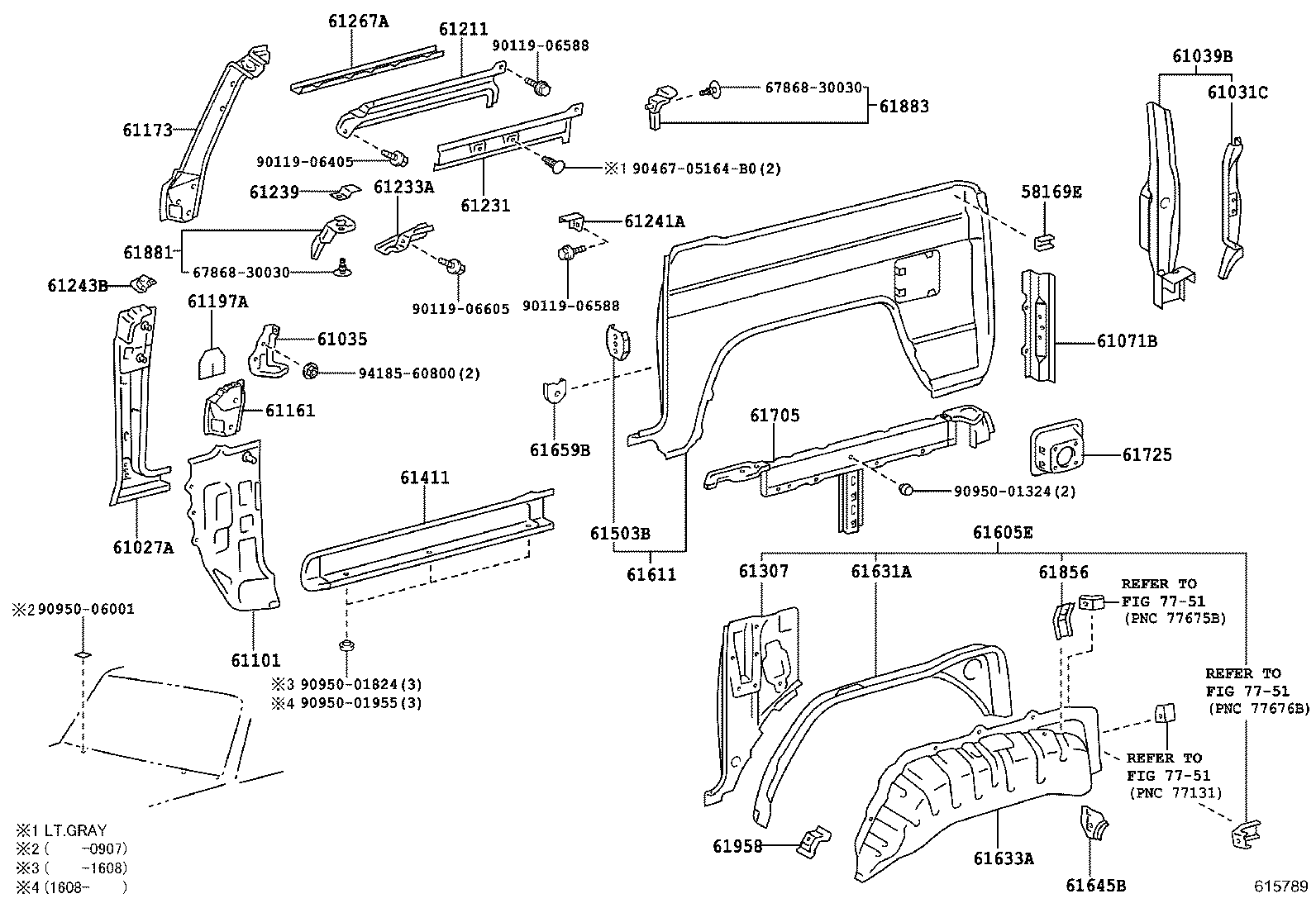 61631-60091 PANEL, QUARTER WHEEL HOUSE, OUTER RH product image