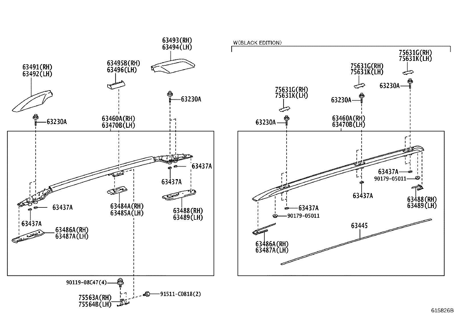 63203-60111 HOUSING SUB-ASSY, SLIDING ROOF product image