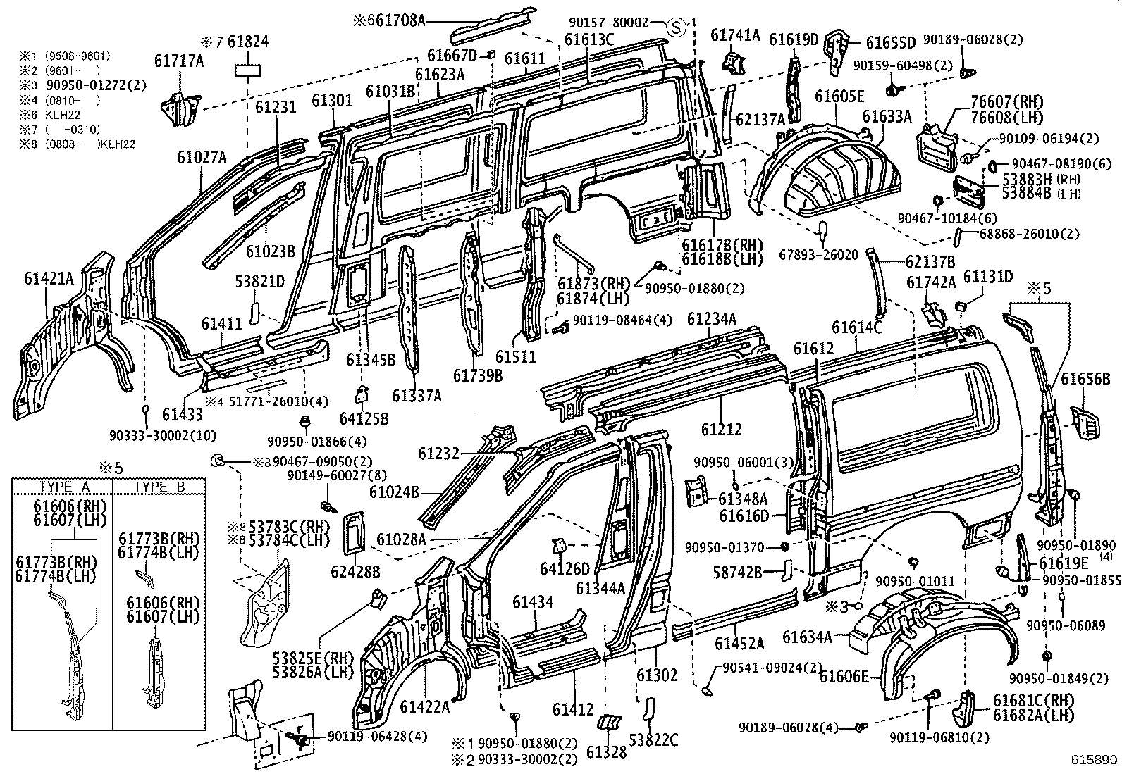 61027-26090 PILLAR SUB-ASSY, FRONT BODY, OUTER RH product image