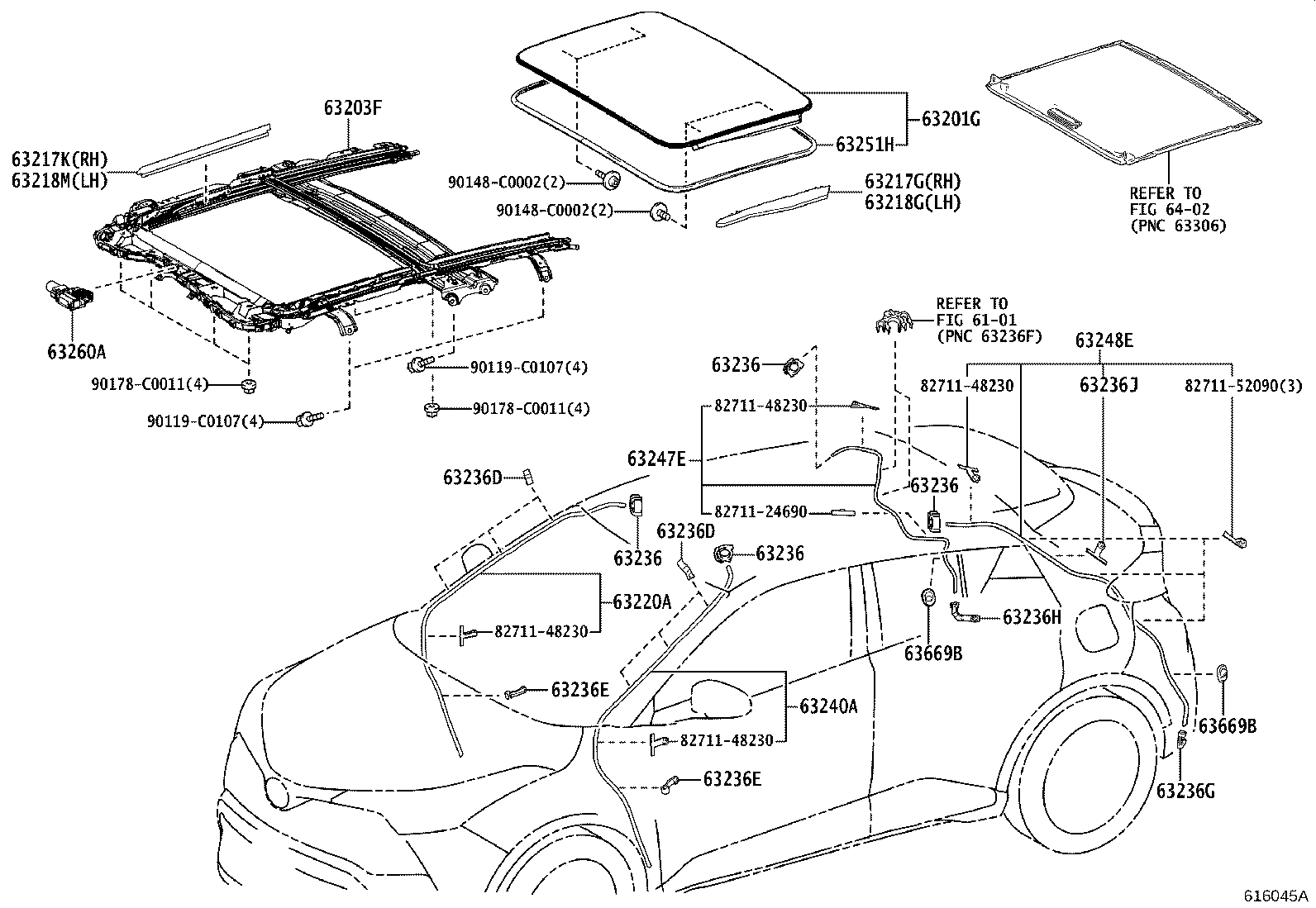 63111-F4040 PANEL, ROOF product image