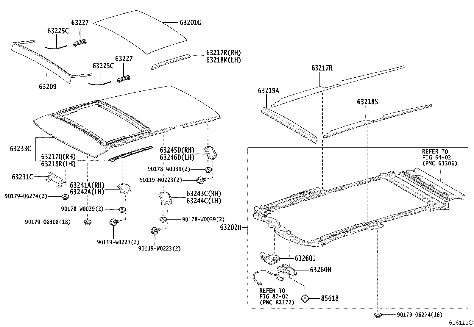 63111-02670 PANEL, ROOF product image