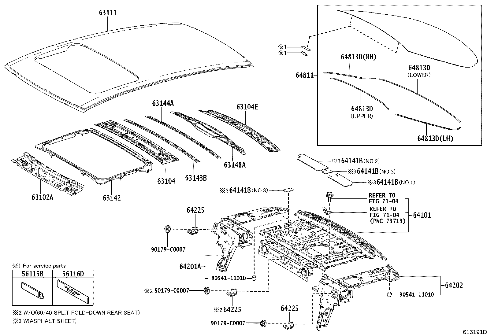 63201-07060 PANEL SUB-ASSY, SLIDING ROOF OR REMOVABLE ROOF product image
