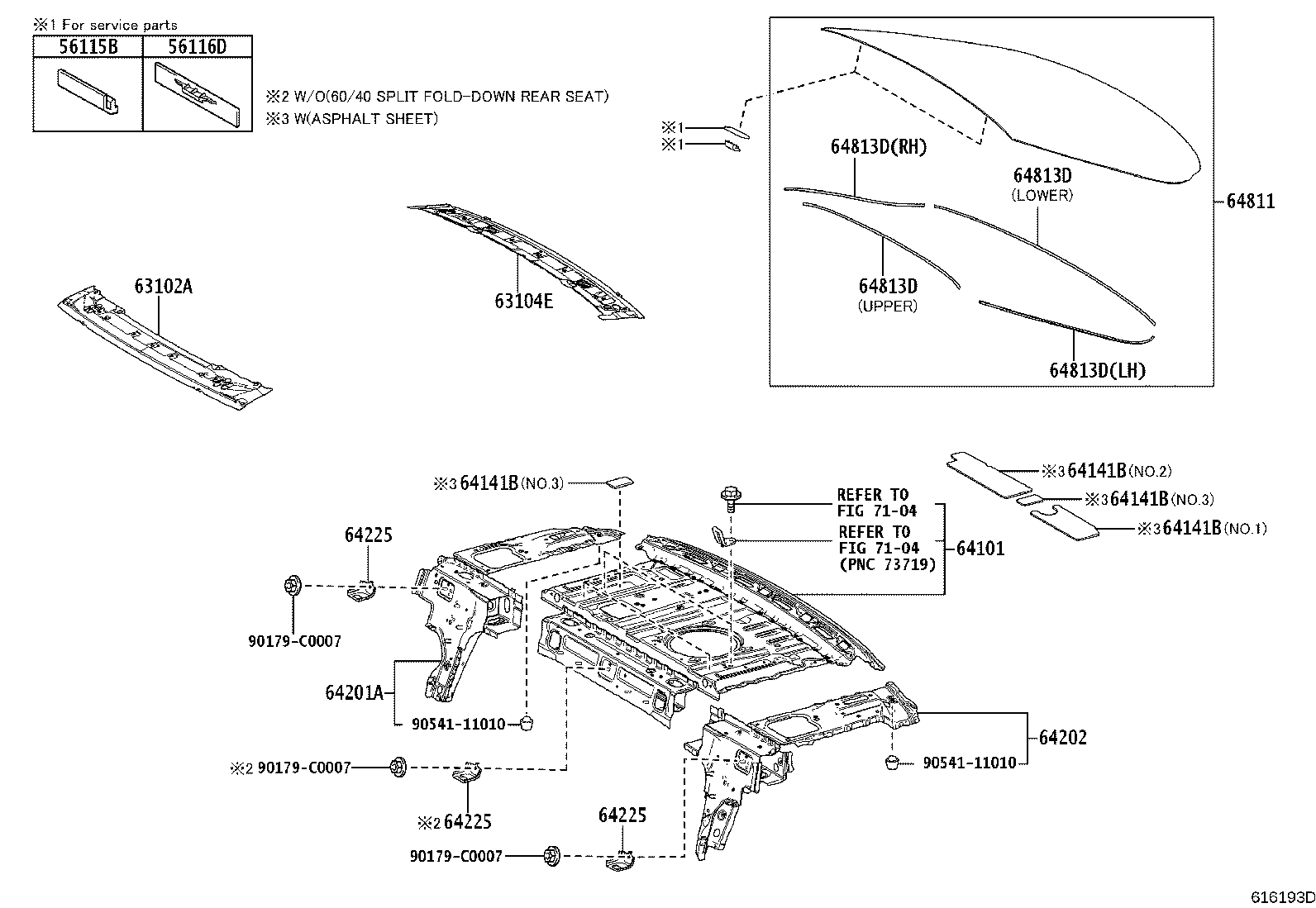 63201-07060 PANEL SUB-ASSY, SLIDING ROOF OR REMOVABLE ROOF product image